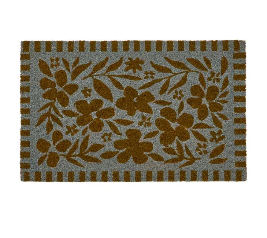 Doormat - Dayle Olive/Blue