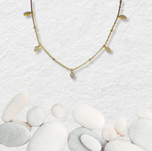 Elandra Diamond Drop Necklace