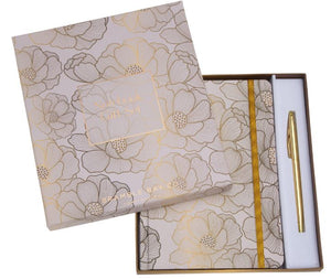 Notebook & Pen Set - Amber & Magnolia