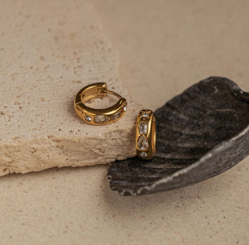 Eliska Huggie Earrings