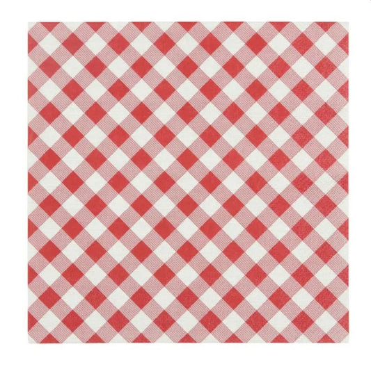 Napkin - Gingham Red/White