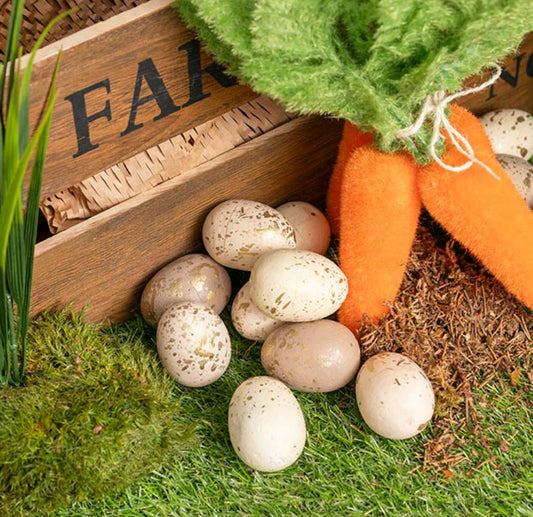 Gold Speckled Easter Eggs 12 pack