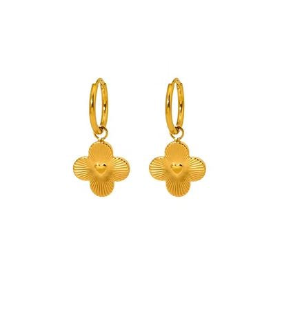 Heart Clover Earrings