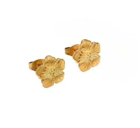 Hibiscus Stud Earrings