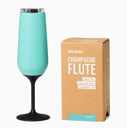 Huski Champagne Flute - Turquoise