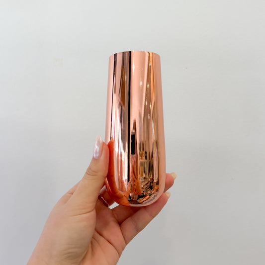 Copper Stemless Champagne  Flute- single