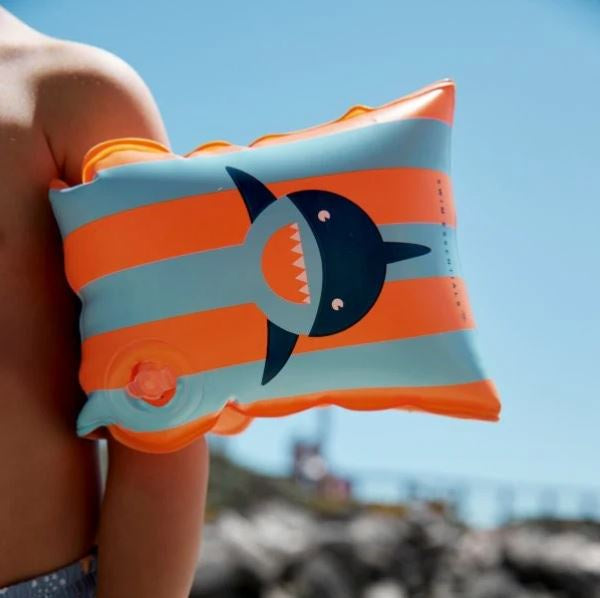 Inflatable Arm Bands - Tropic Shark, 2-6 yrs