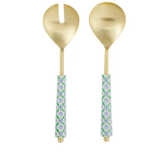 Iris S/2 S/Steel Salad Servers