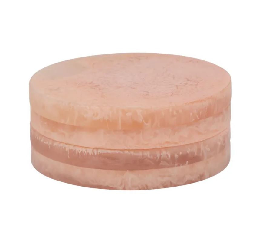 Kip S/4 Resin Coasters - Peach