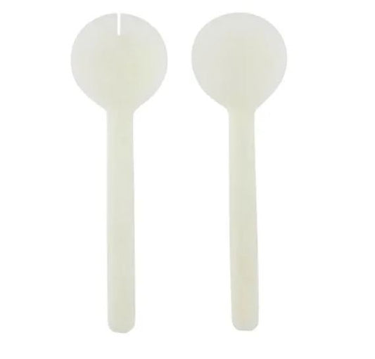 kip S/2 Resin Salad Servers - Ivory