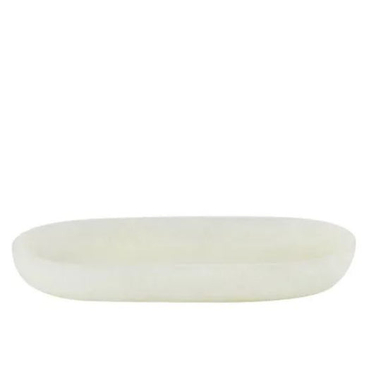 Kip Resin Oval Tray - Ivory