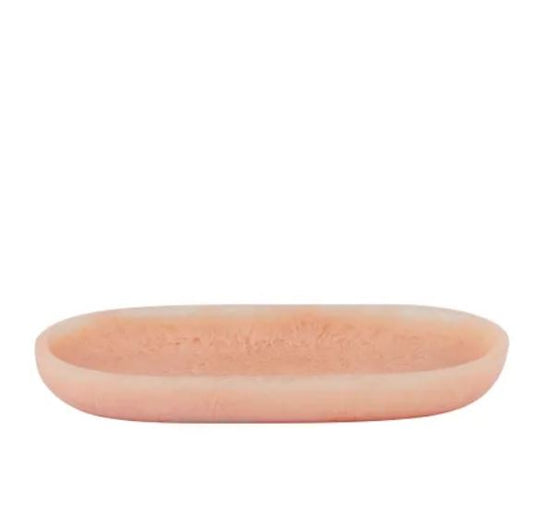 Kip Resin Oval Tray - Peach