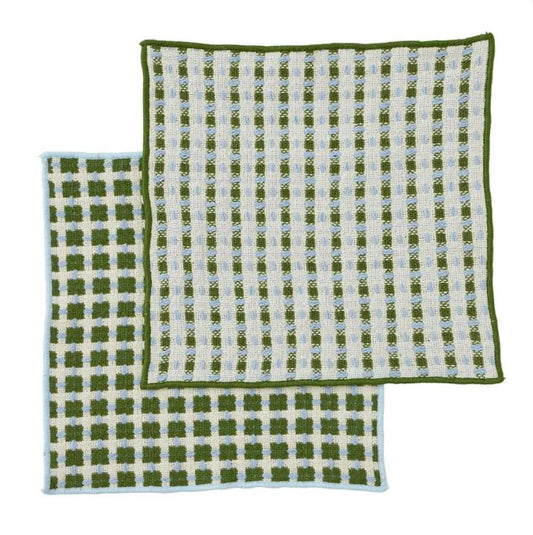 Kit Recycled Cotton Dishcloth - Set of 2 Olive