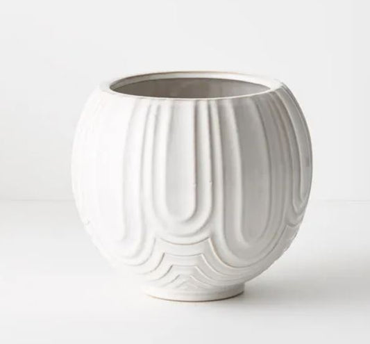 Pot Laurela - Medium White 20 x 22cm