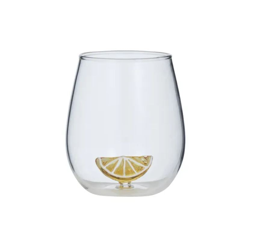 Lemon Slice Glass Tumbler
