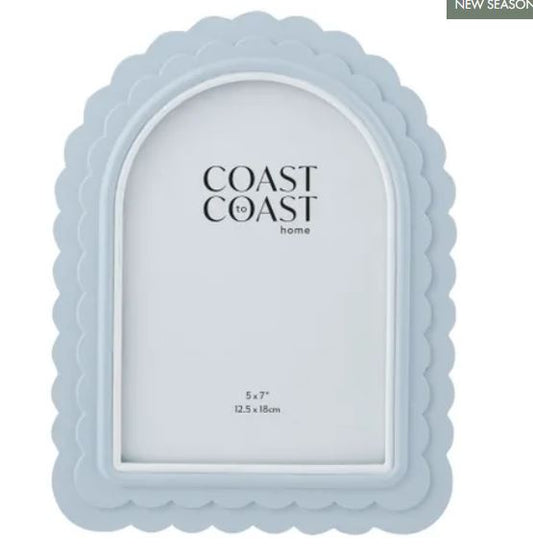 Photo Frame - Lexi Resin 4x6" Blue/White
