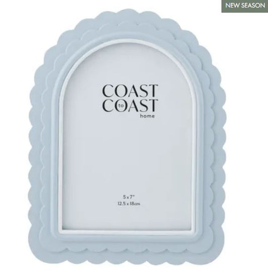 Photo Frame - Lexi Resin 5x7" Blue/White