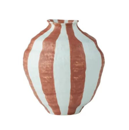 Ligne Ceramic Vase - Mint/Russet