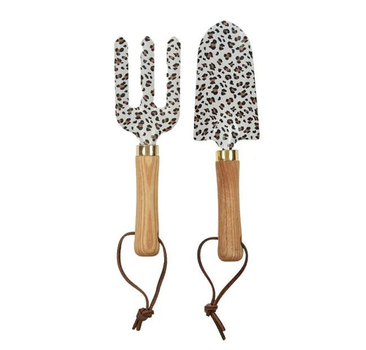 Leopard print garden tools- set 2