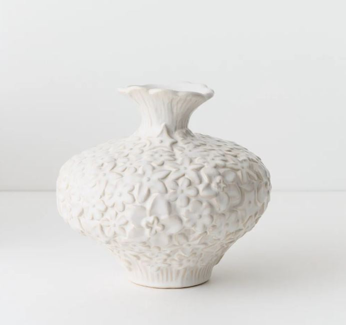 Marguerite Vase 21cm - White