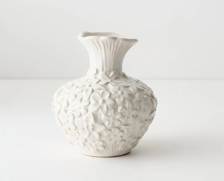 Marguerite Vase 15cm - White