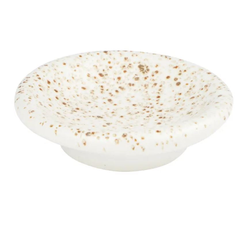Massimo Ceramic Dish LGE - Ivory/Brown