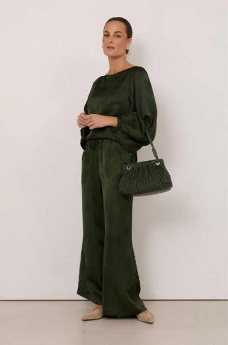 Mina Textured Gathered Bah - Khaki