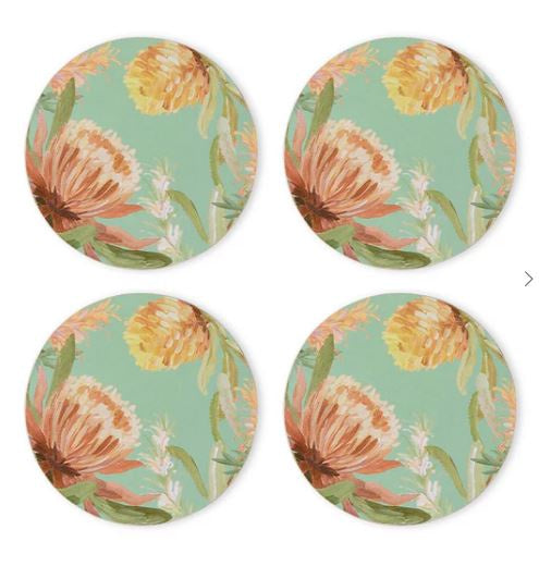 Coasters - Moama Green Round S/4