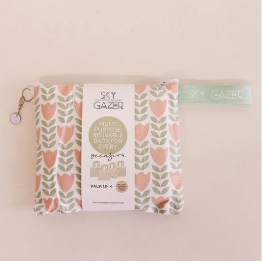 Multi-Purpose Reusable Bags (Pack of 4) Green