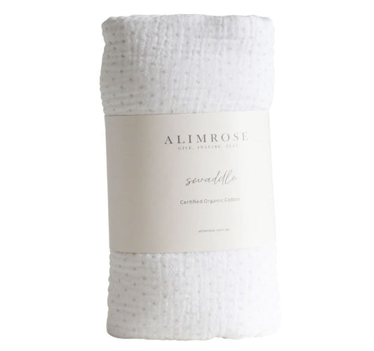 Muslin Swaddle - Grey Spot