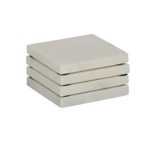 Neo Marble Coaster S/4 - White