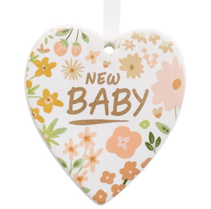 Hanging Heart - New Baby