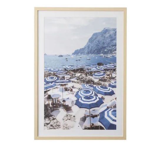 Art - Ombrelli Nat Frame Glass Print