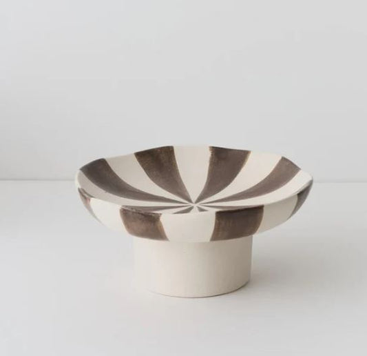 Oreio Pedestal Stand 27cm - Chocolate Brown