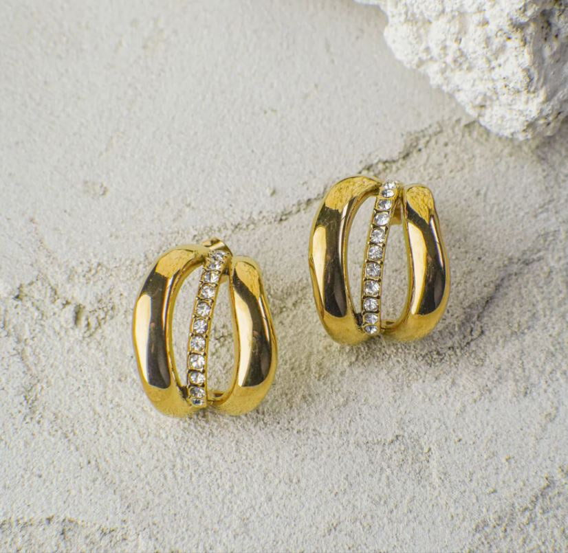 Orin Gold Hoops Earrings