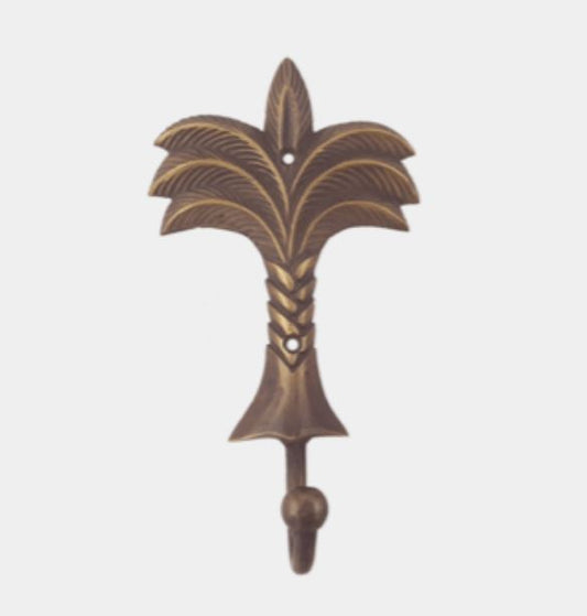 Brass Palm Hook - Antique Brass Large