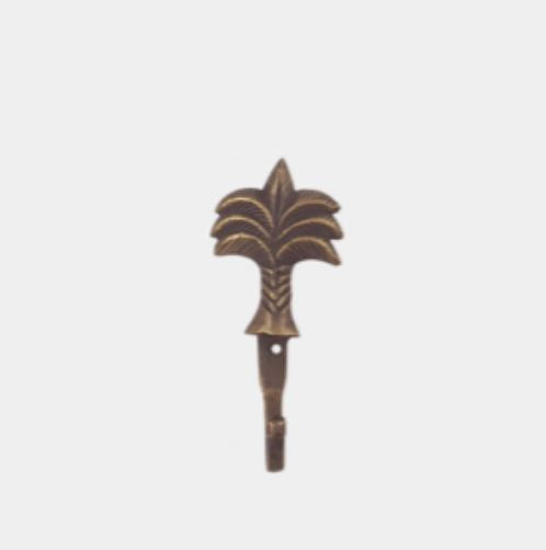Brass Palm Hook - Antique Brass Small