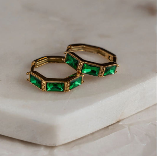 Paulina Emerald Earrings