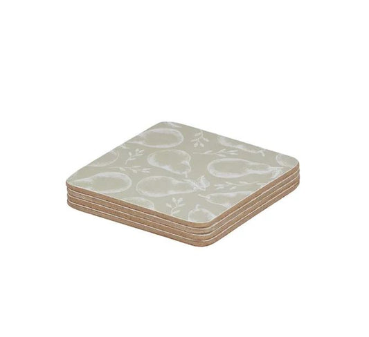 Coasters Cork- Pear s/4
