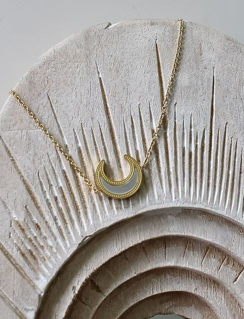 Pendant - Moon - Mother of Pearl