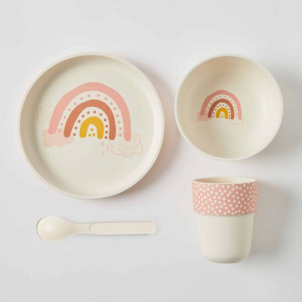 Rainbow Bamboo Dinner Set