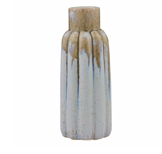 Vase - Rani Ceramic - Blue/Natural