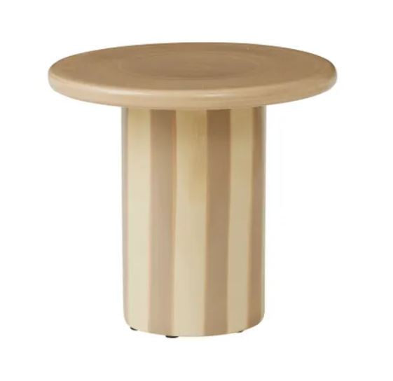 Rayas Ceramic Table - Taupe