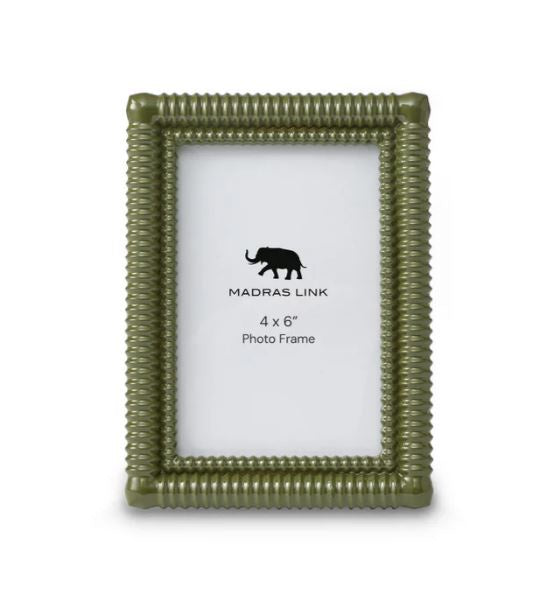 Photo Frame - Rib Olive Green  4x6"