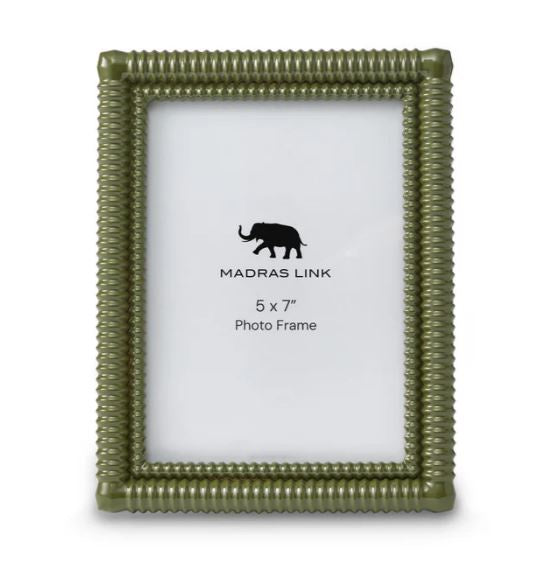 Photo Frame -  Rib Olive Green  5x7"