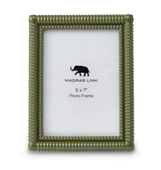 Photo Frame -  Rib Olive Green  5x7"