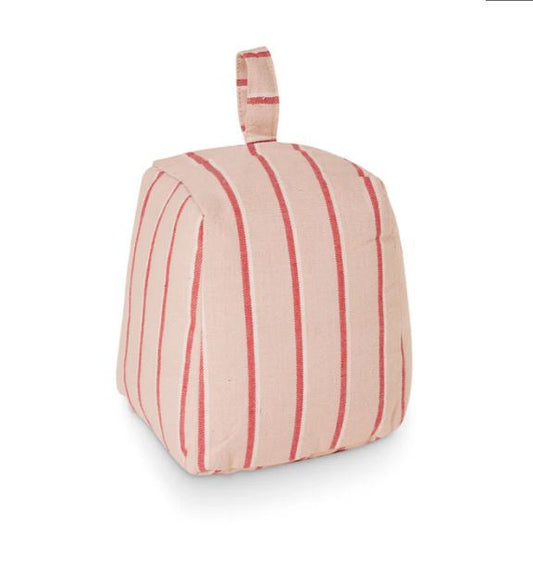 Sadie Pink Stripe Door Stop