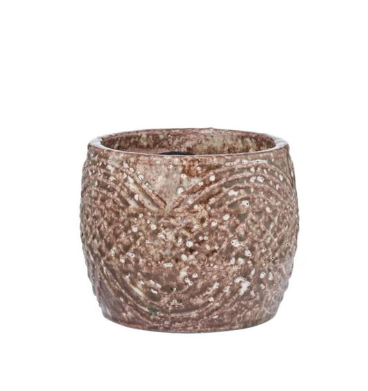 Scopella Ceramic Pot- Russet