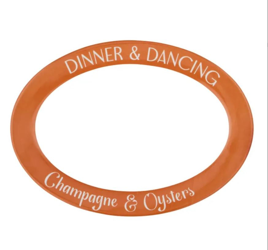 Social Club Ceramic Oval Platter