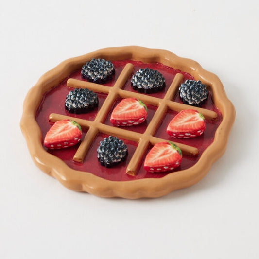 Strawberry & Blackberry Tart Noughts & Crosses